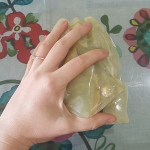 Beautiful Banded Onyx Frog Crystal Carving